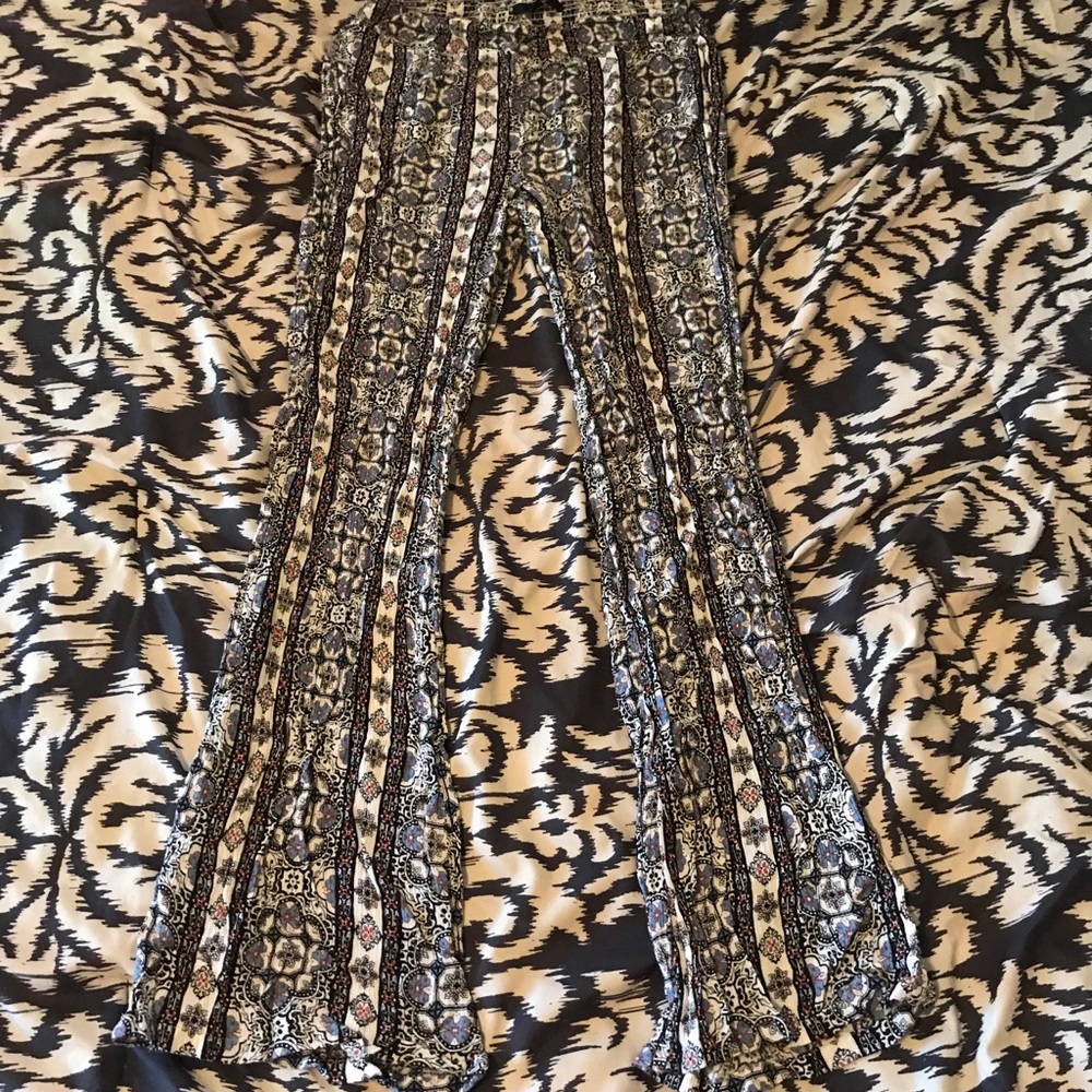 Papaya flowy pants